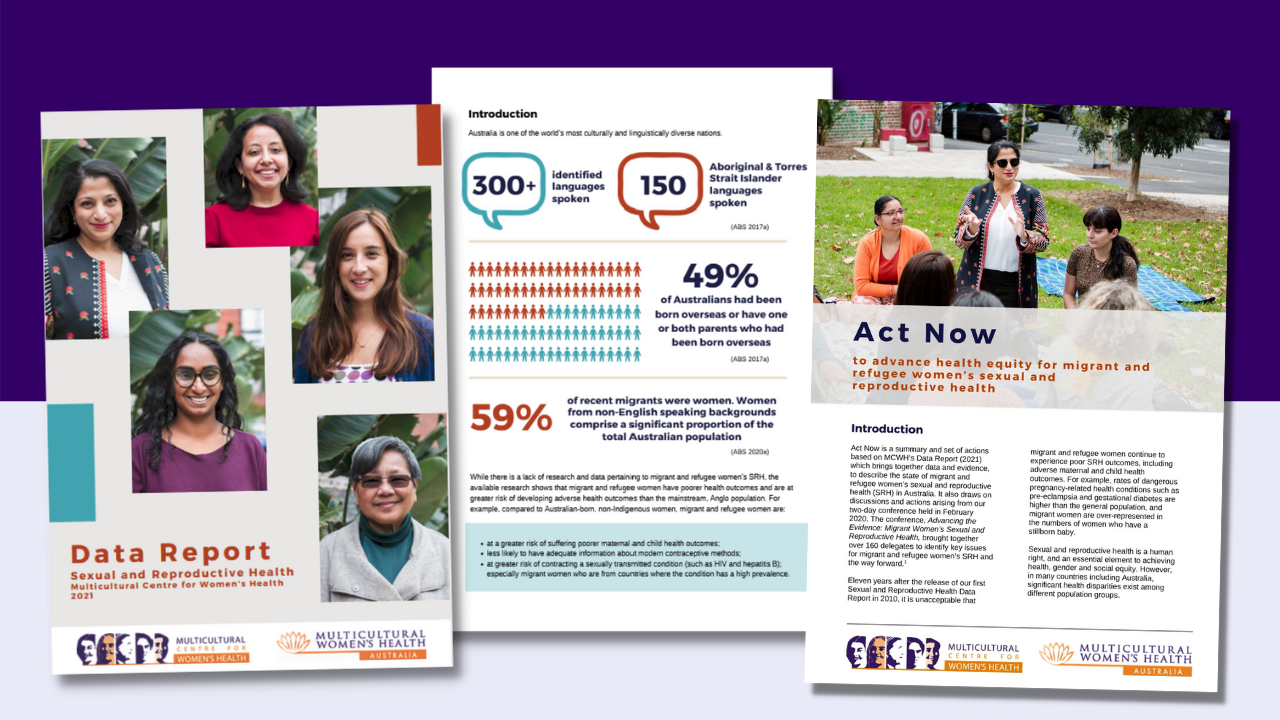 The front covers of the two reports and an inside page